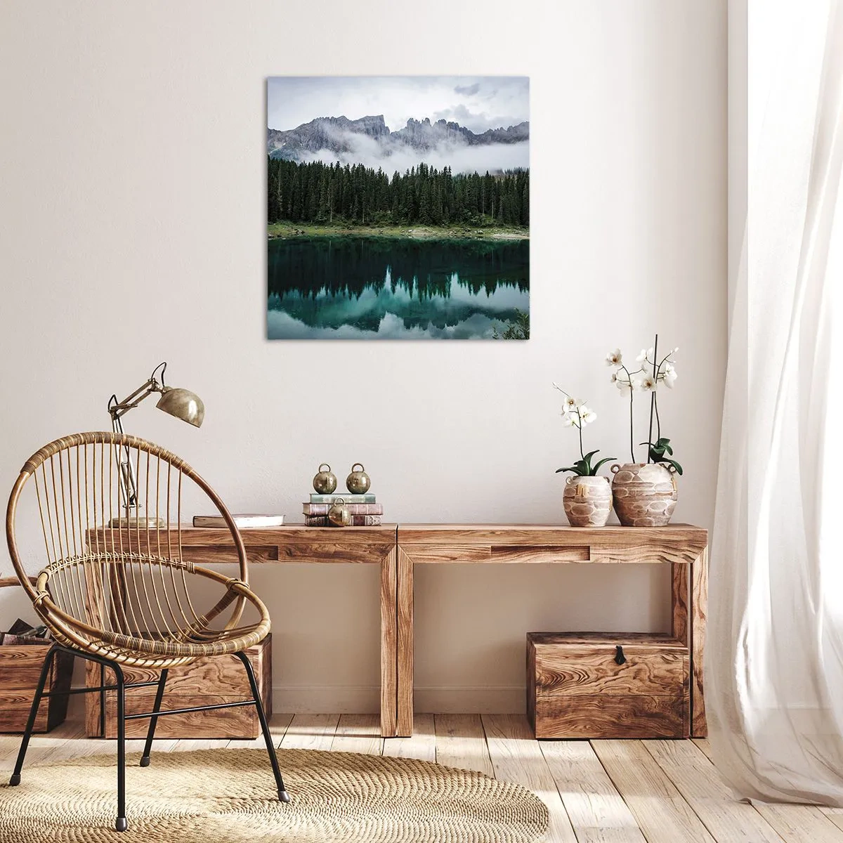 Vászonkép - Csitt, csit, ne zavard fel az állóvizet... - 70x70 cm