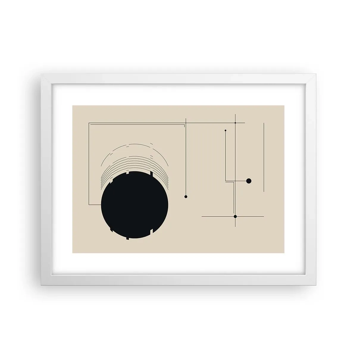 Poszter fekete keretben - Ruganyos és dinamikus kompozíció - 40x30 cm
