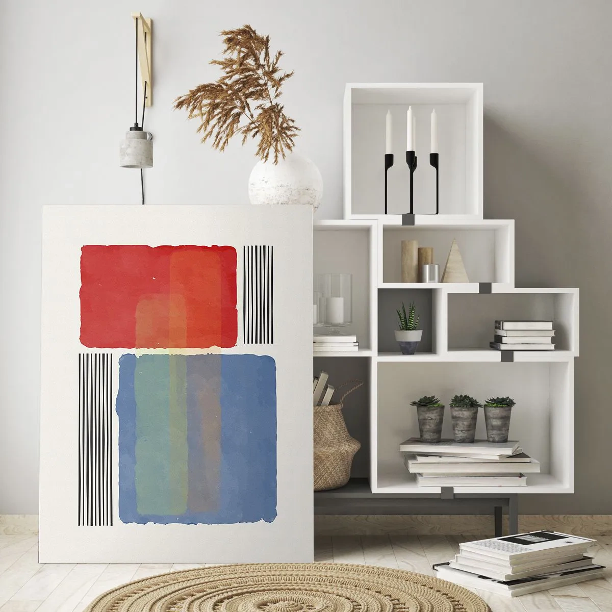 Üveg kép - A geometria szelleme és betűje - 50x70 cm