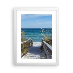 Poszter fekete keretben - Napsütésben, szélben - 30x40 cm