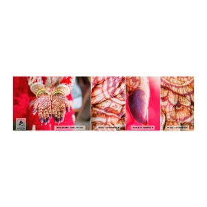 Fotótapéta Minta Standard Eco - Szerencsére elkészült - Női kezek, Keleti minták, India - 100x30 cm