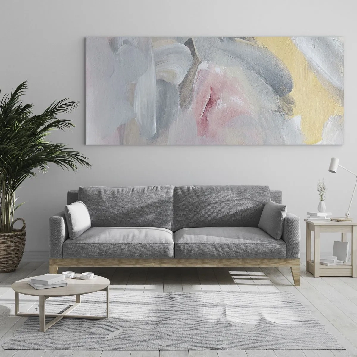 Üveg kép - Egy pasztell világban - 90x30 cm