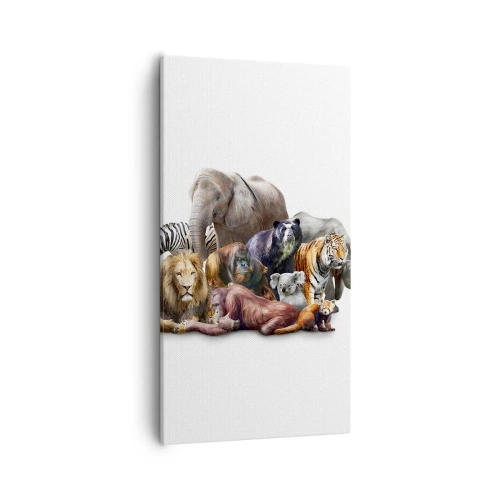 Vászonkép - Afrikai családi fotózás - 55x100 cm