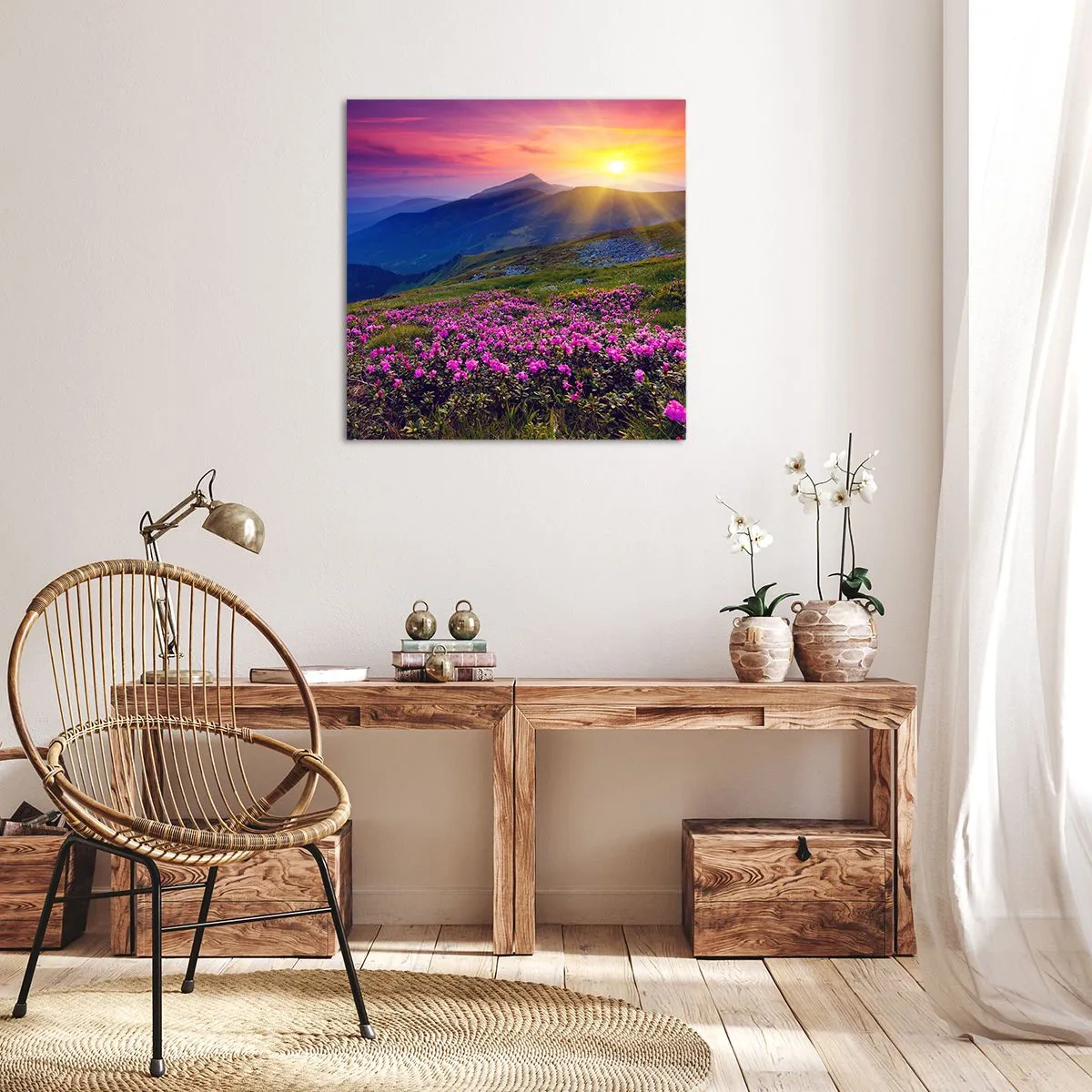 Vászonkép - … És körülötte hegyi fenyő és gyógynövények illata - 30x30 cm