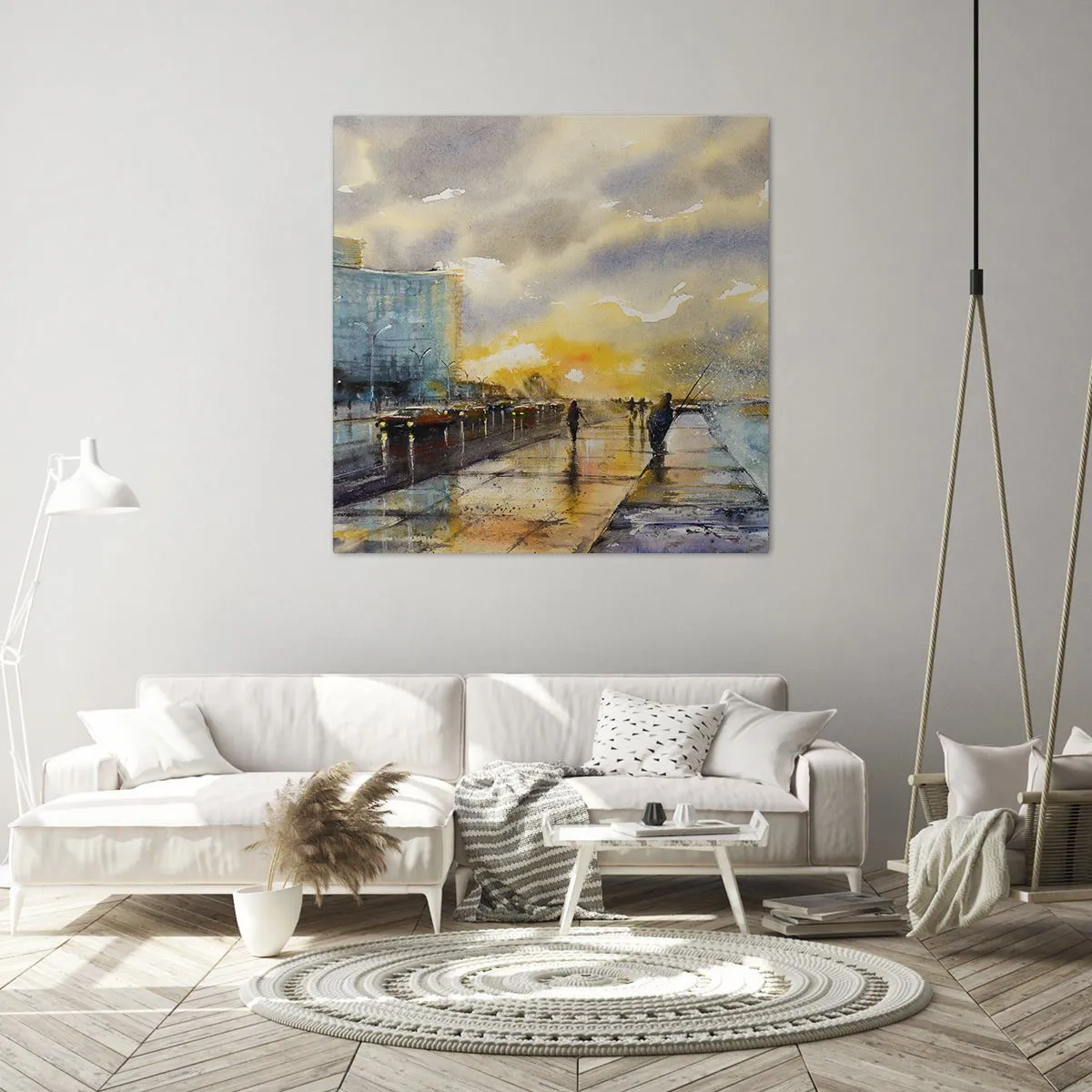Vászonkép - Élet a parton - 60x60 cm