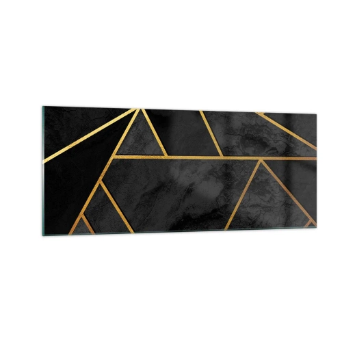 Üveg kép - Sötétség és ragyogás - 100x40 cm