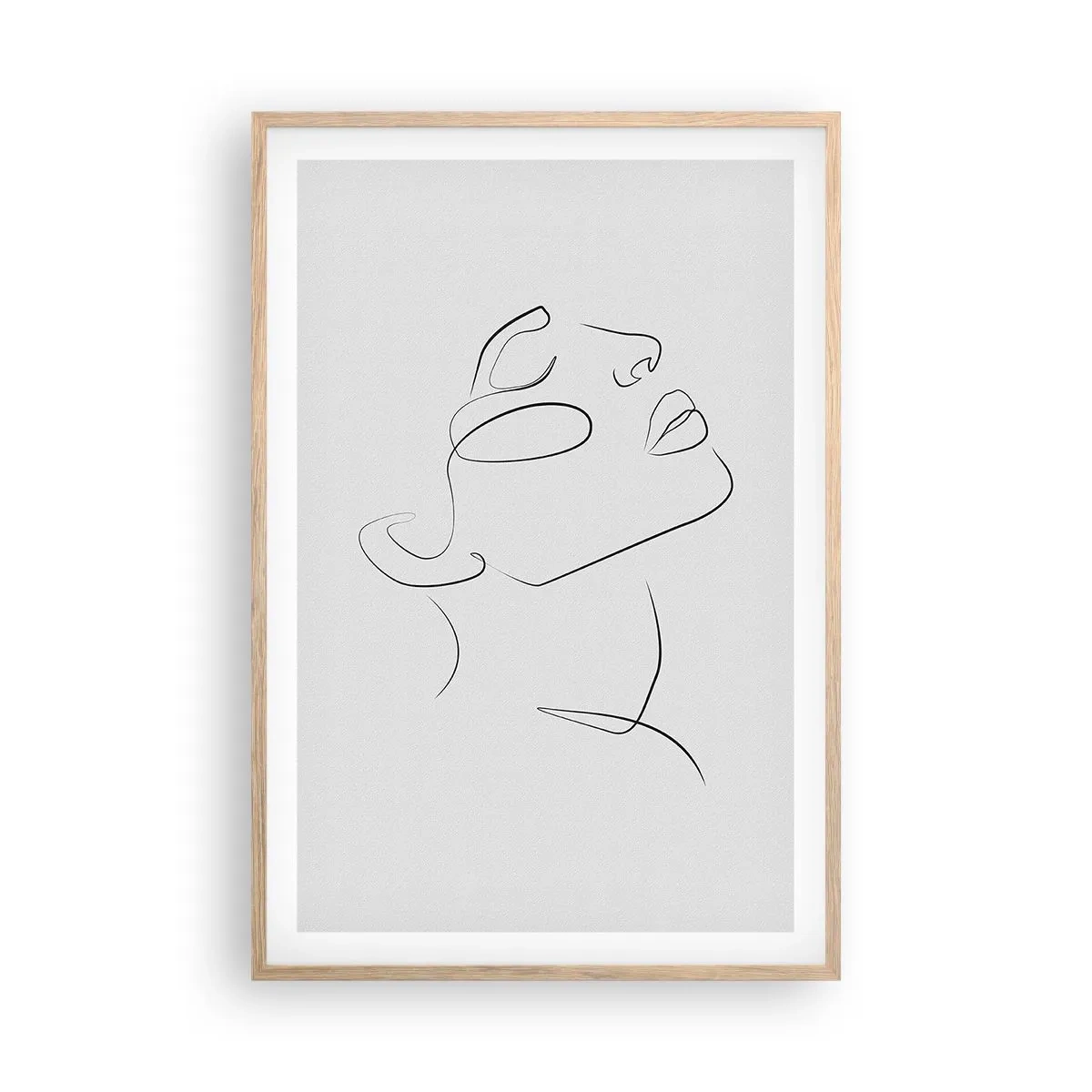 Poszter világos tölgy keretben - Az álmok fordulatai - 61x91 cm