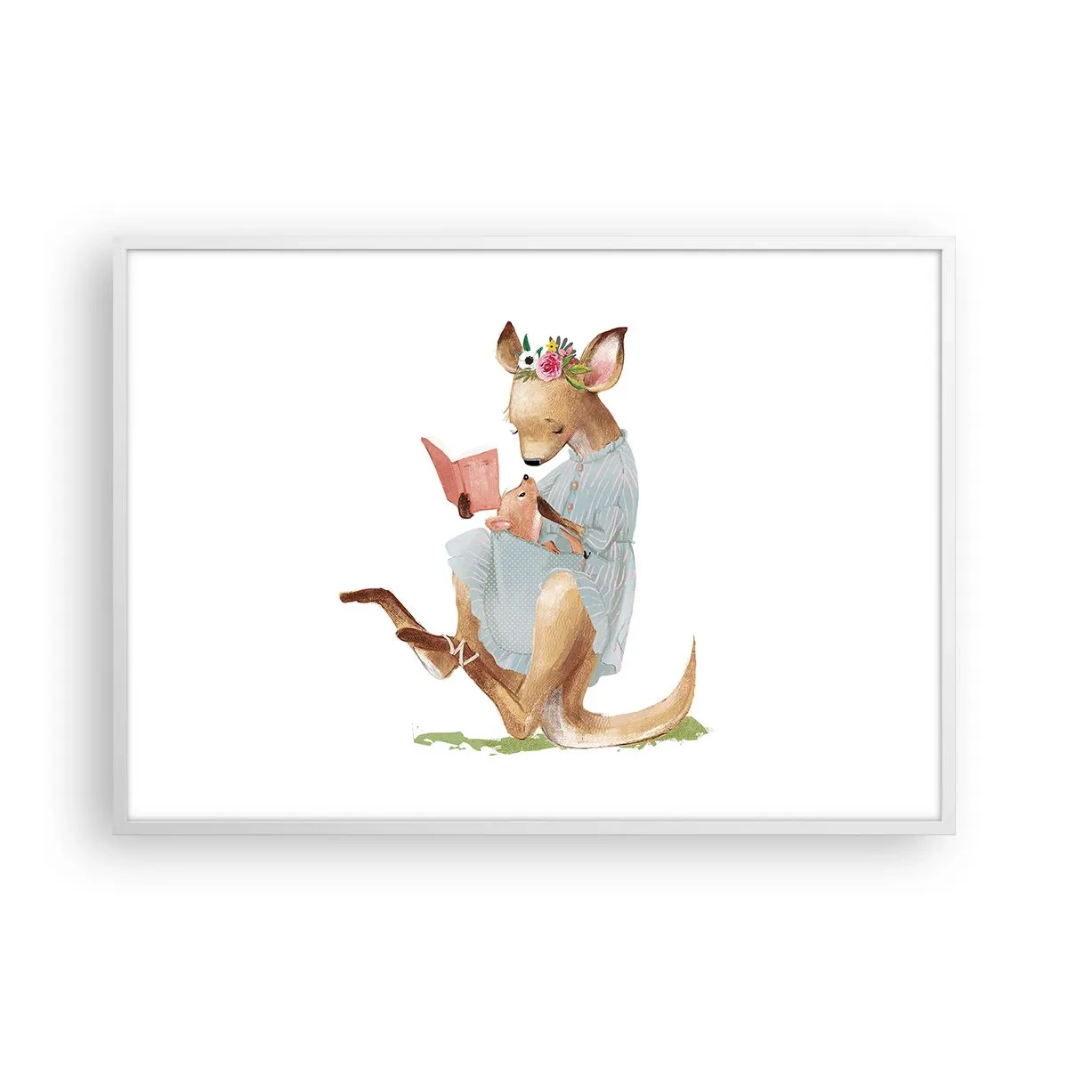 Poszter fekete keretben - Olvass nekem anya - 100x70 cm