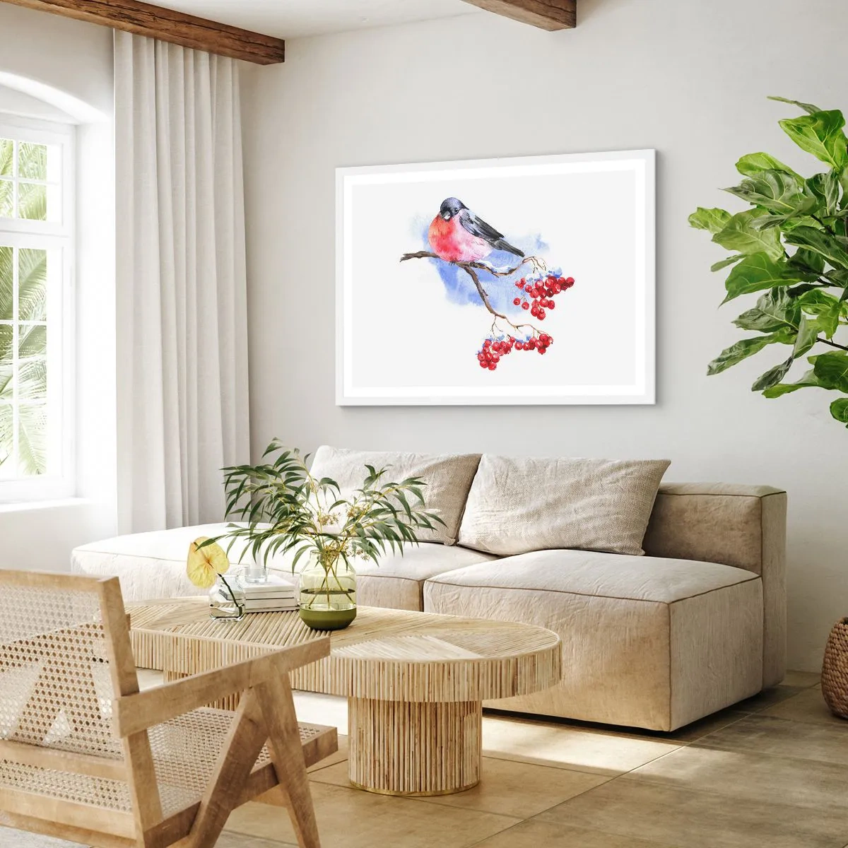 Poszter fekete keretben - Téli színben - 100x70 cm