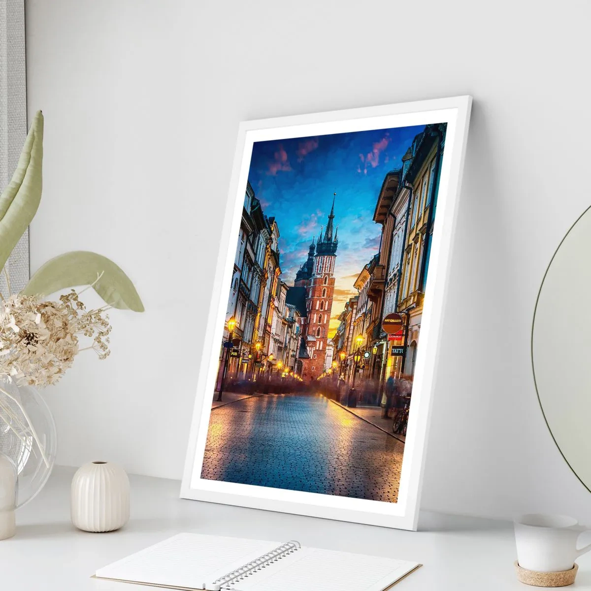 Poszter fekete keretben - Krakkó varázsa - 61x91 cm