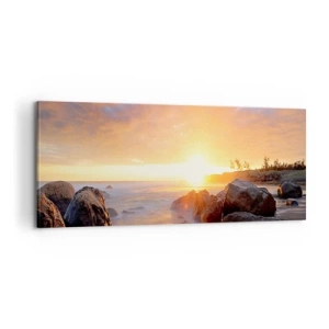 Vászonkép - Ragyogó esti szellő - 100x40 cm