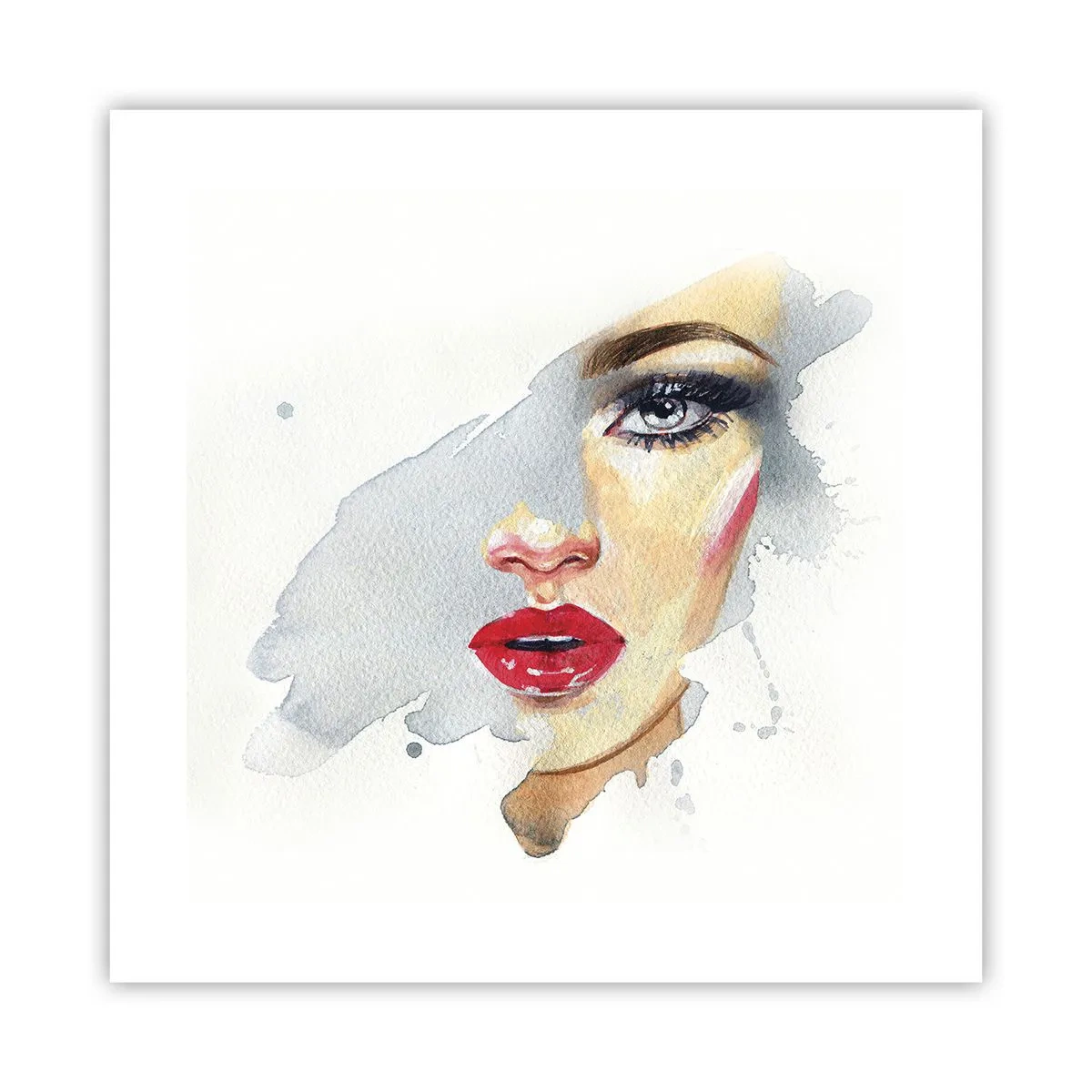 Poszter - Egy vízcsepp tükörkép  - 40x40 cm