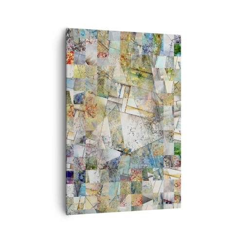 Vászonkép - Geometrikus átrendeződés - 70x100 cm