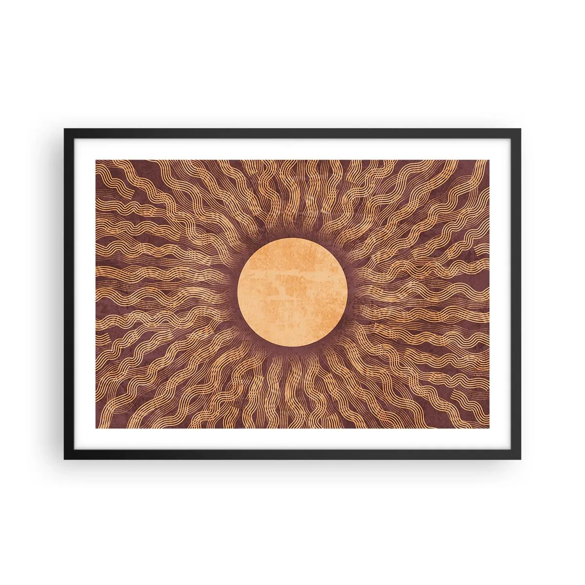 Poszter fehér keretben - A nap ikonja - 70x50 cm