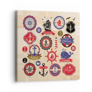 Vászonkép - Vitorlás testvériség - 40x40 cm