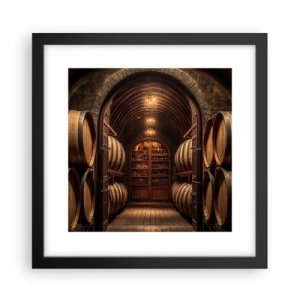 Poszter fehér keretben - Hangulatos pince - 30x30 cm