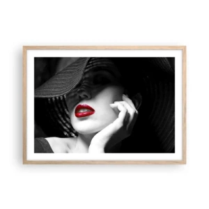 Poszter világos tölgy keretben - Egy tanulmány Scarletben - 70x50 cm