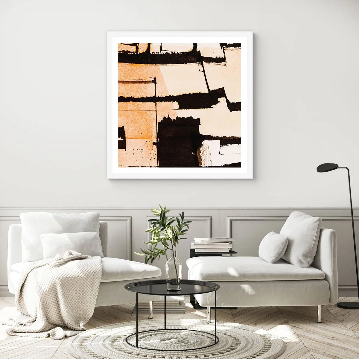 Poszter fekete keretben - Mégis rend - 40x40 cm