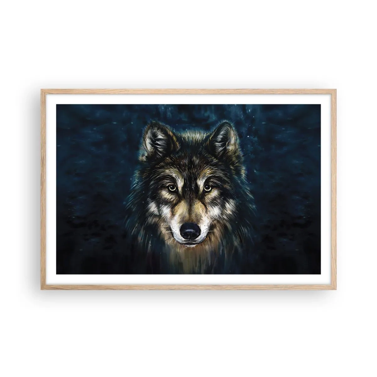 Poszter világos tölgy keretben - Alfa? És az omega - 91x61 cm
