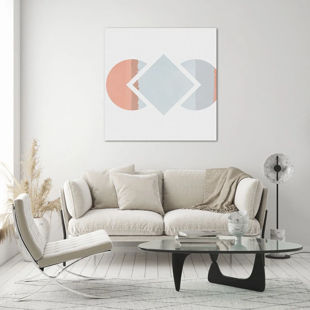 Üveg kép - A helyzet egyértelmű - 70x70 cm