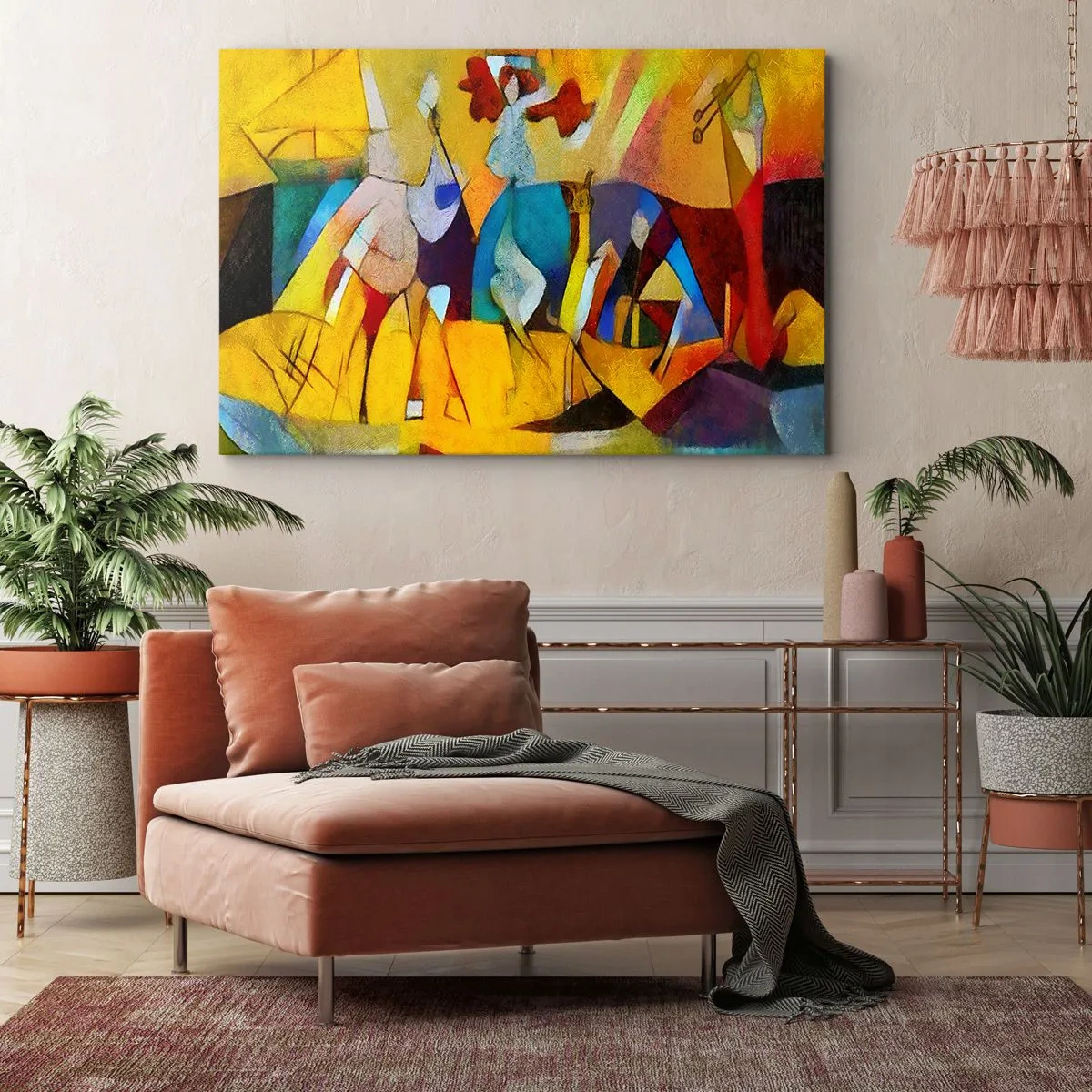 Vászonkép - Nap - élet - boldogság - 120x80 cm