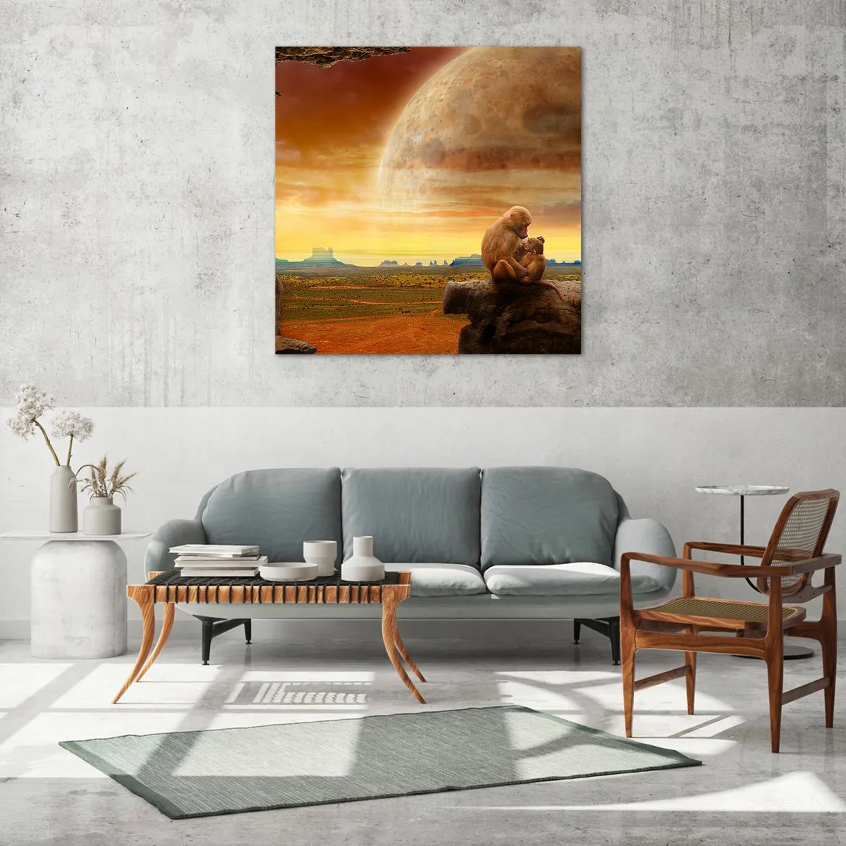 Üveg kép - A szerelem mindenhol ugyanaz - 40x40 cm