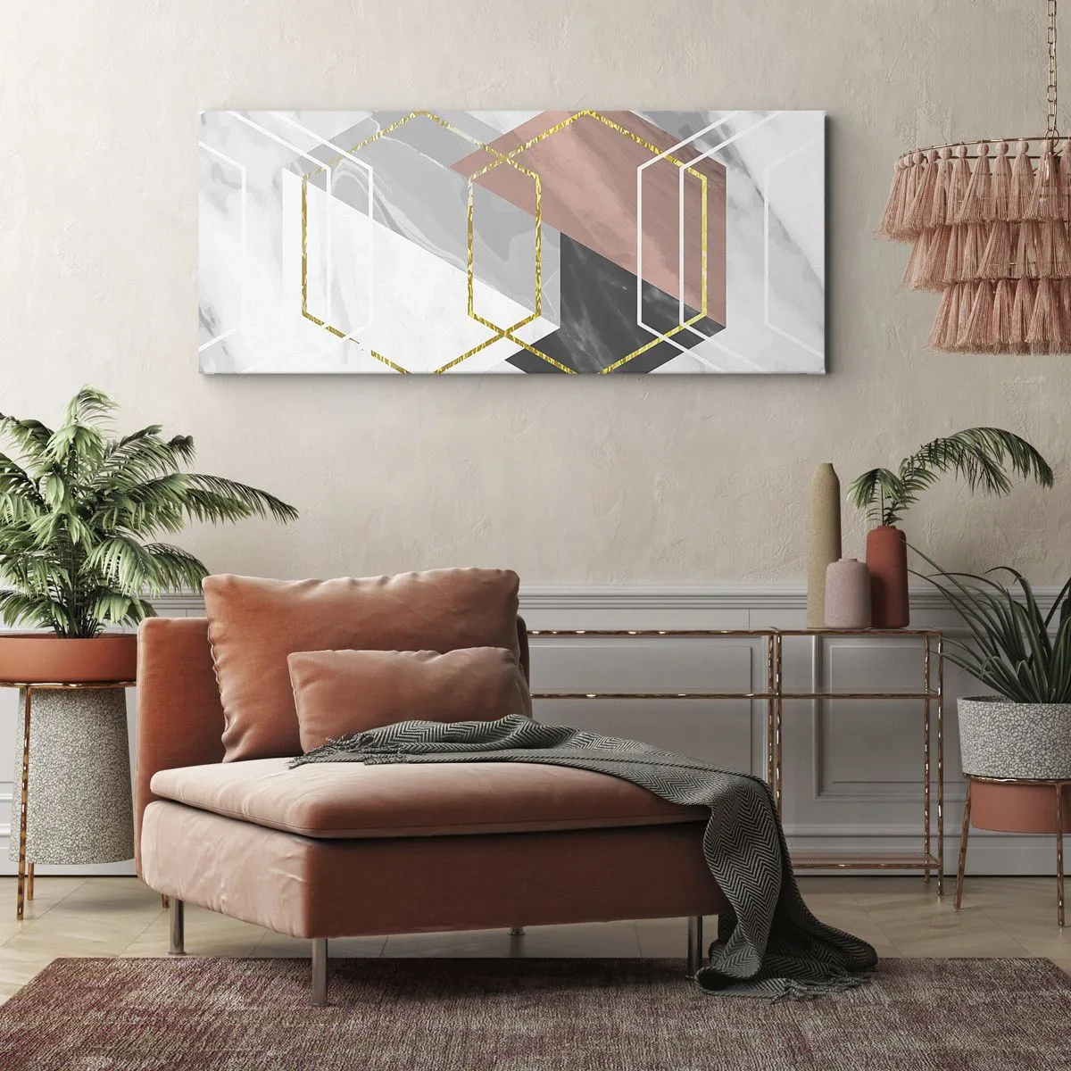 Vászonkép - Lánc kompozíciója - 100x40 cm