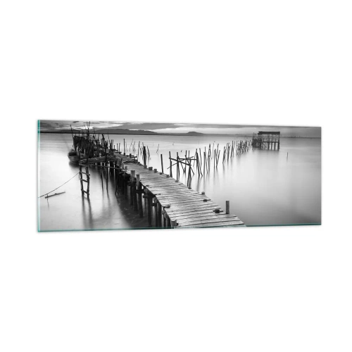 Üveg kép - Egy elfeledett part békéje - 90x30 cm