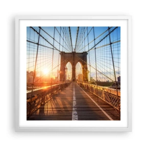 Poszter fekete keretben - Az arany hídon - 50x50 cm