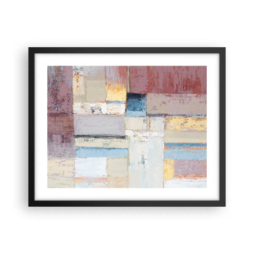 Poszter fehér keretben - A geometria nyugalma - 50x40 cm