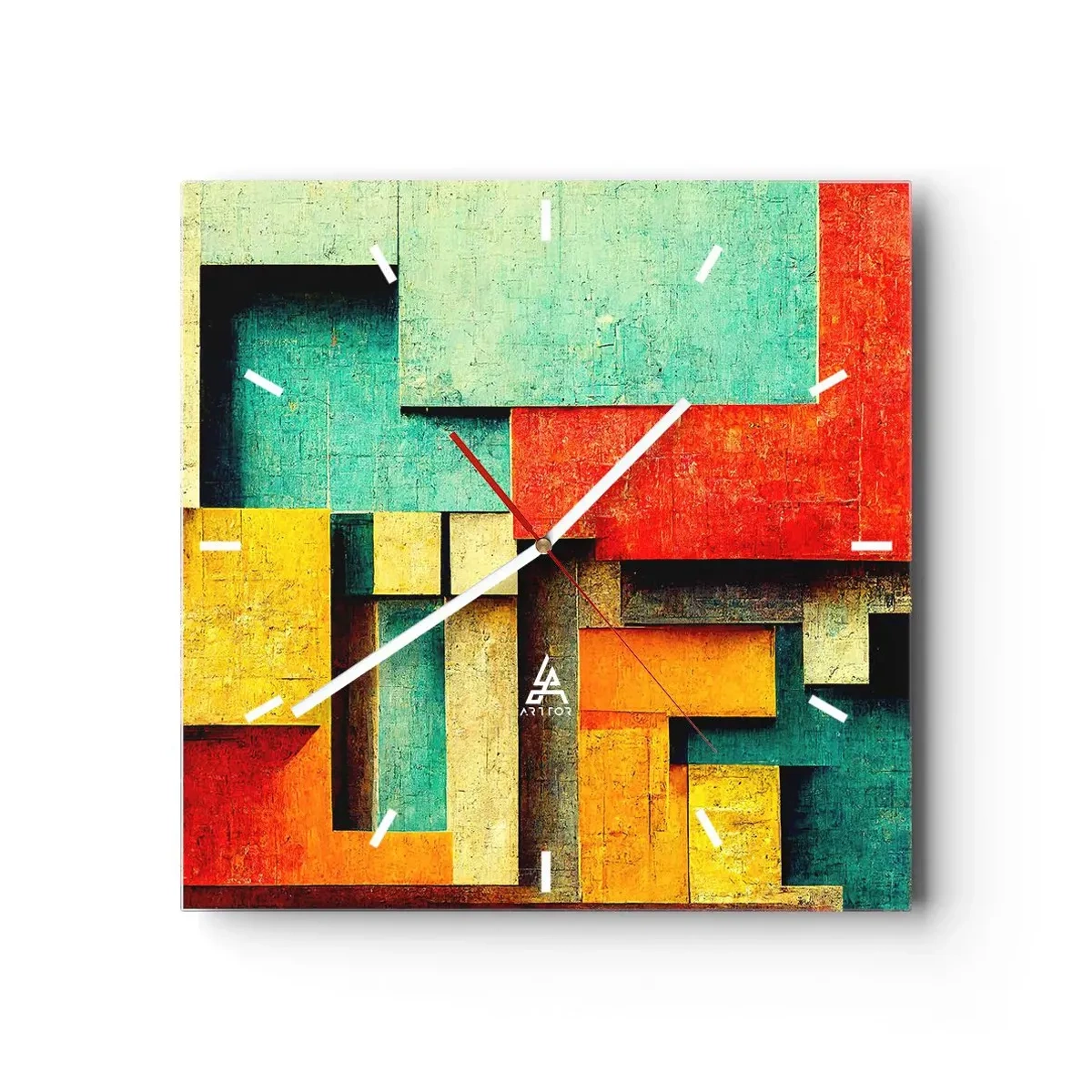 Falióra, Óra - A derékszögek fesztiválja - 30x30 cm