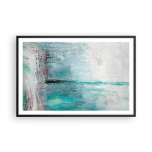 Poszter fehér keretben - Vízszintesen kék színben - 91x61 cm