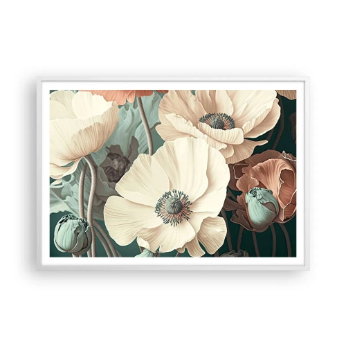 Poszter fekete keretben - Pipacsok suttogása - 100x70 cm
