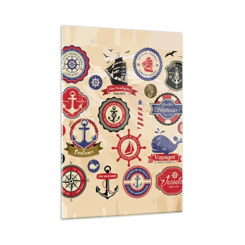 Üveg kép - Vitorlás testvériség - 50x70 cm