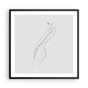 Poszter fehér keretben - Csak egy ígéret - 60x60 cm