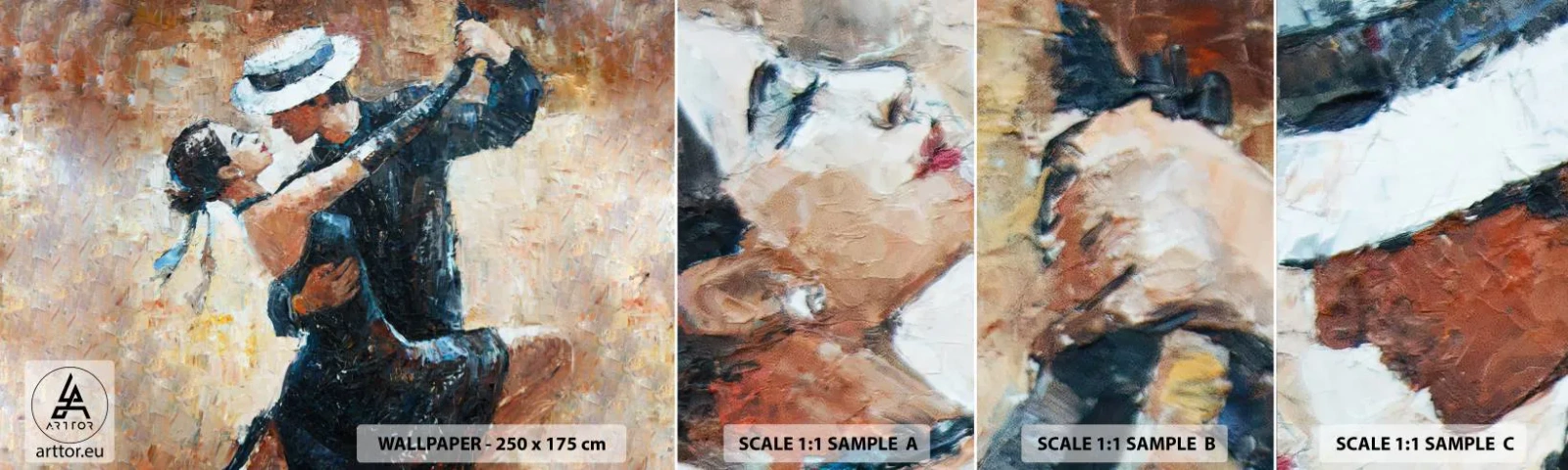 Fotótapéta Minta Standard Eco - A la Rudolf Valentino - Absztrakció, Tánc, Tangó - 100x30 cm