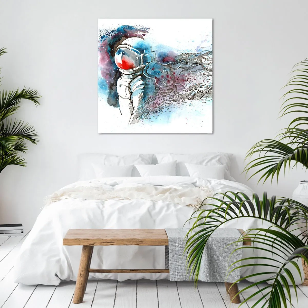 Vászonkép - Egy az egyben az űrrel - 60x60 cm