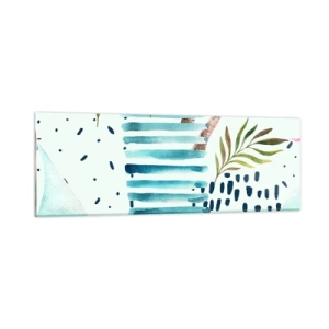Üveg kép - Nyaralás pálmafák alatt - 90x30 cm