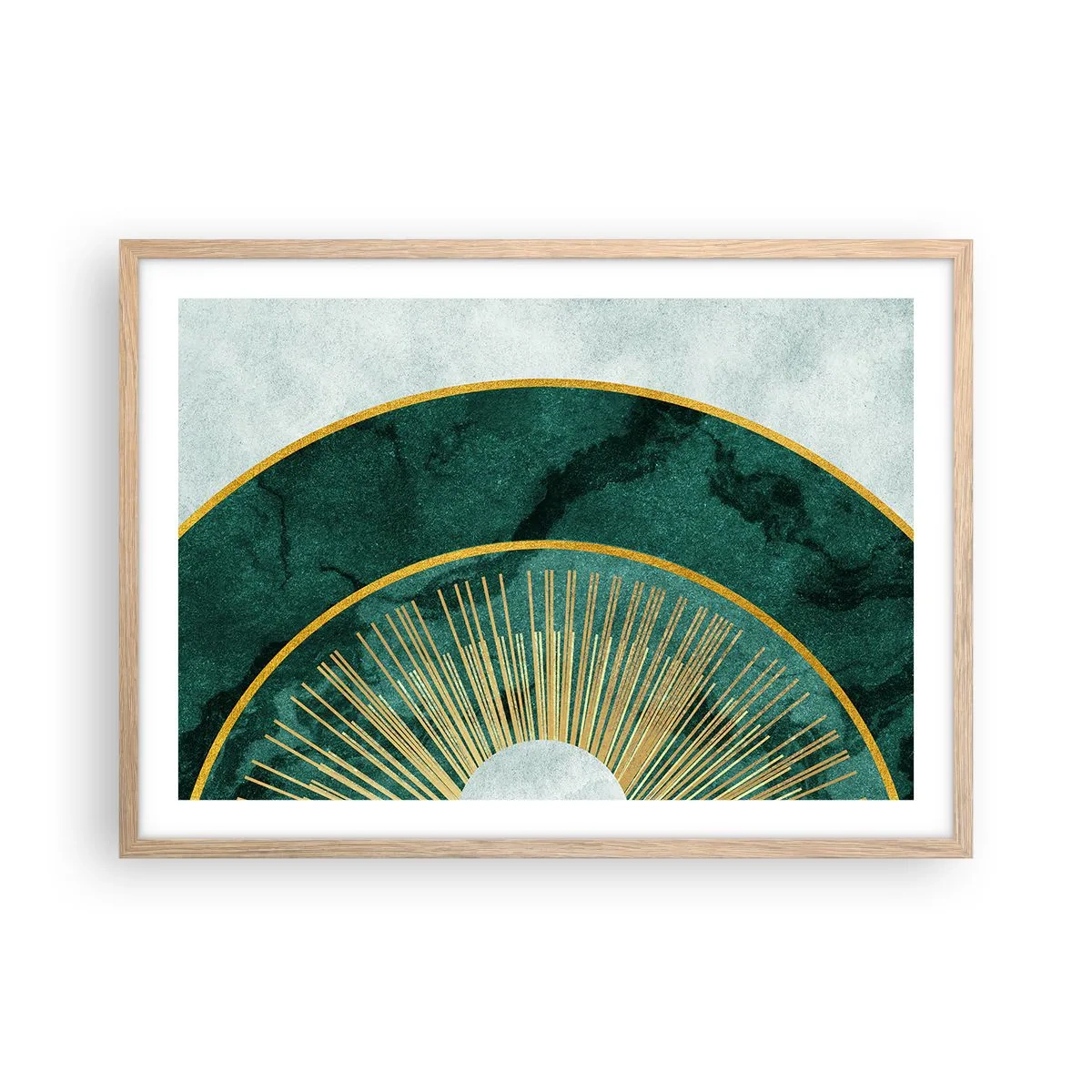 Poszter világos tölgy keretben - Egy másik naprendszer - 70x50 cm