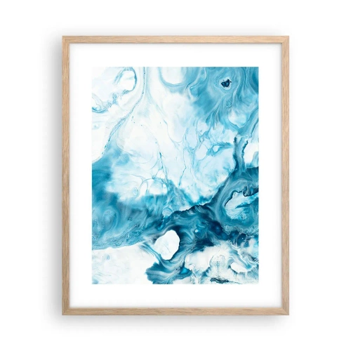 Poszter világos tölgy keretben - Kékség koncertje - 40x50 cm