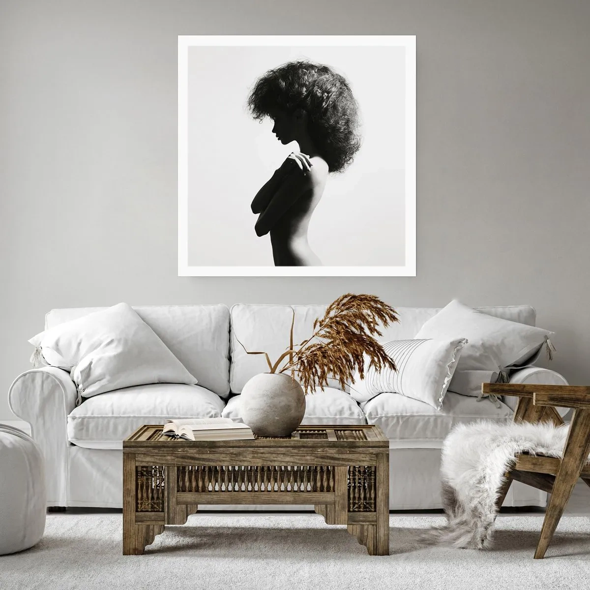 Poszter - Mint virág a karcsú száron - 60x60 cm