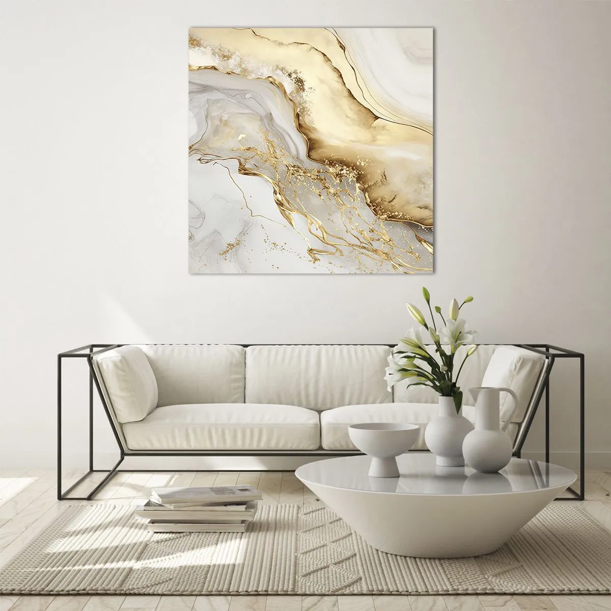 Üveg kép - Absztrakció: szépség és jóság - 40x40 cm