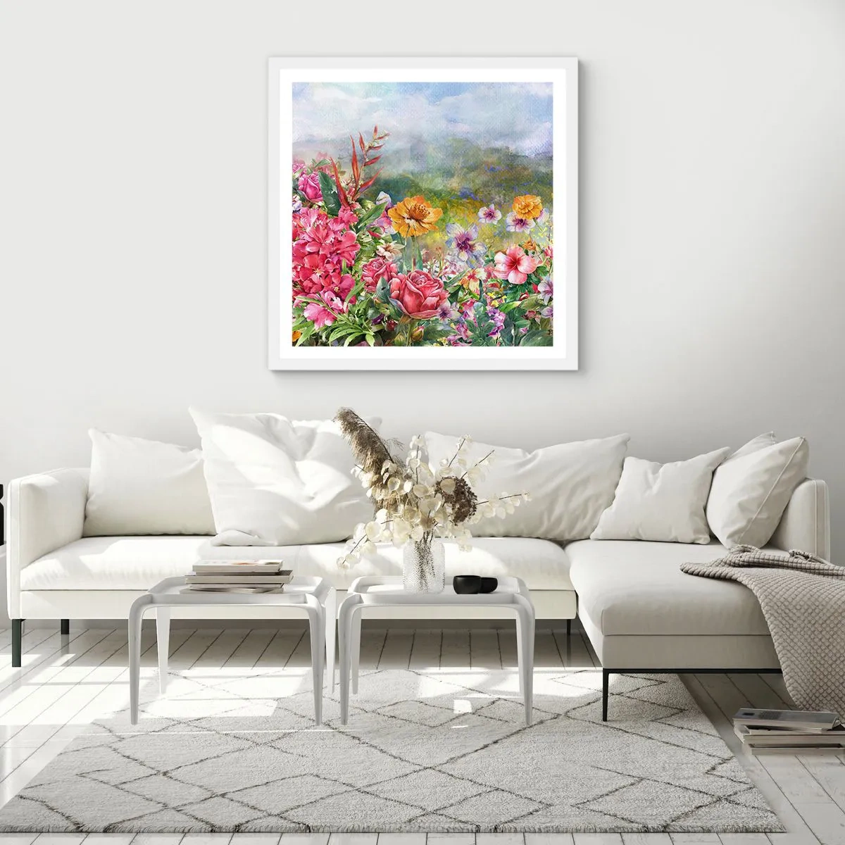Poszter fekete keretben - A kert, amelyik megőrült - 60x60 cm