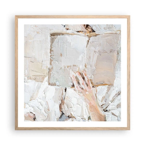 Poszter világos tölgy keretben - Egy másik világban - 60x60 cm