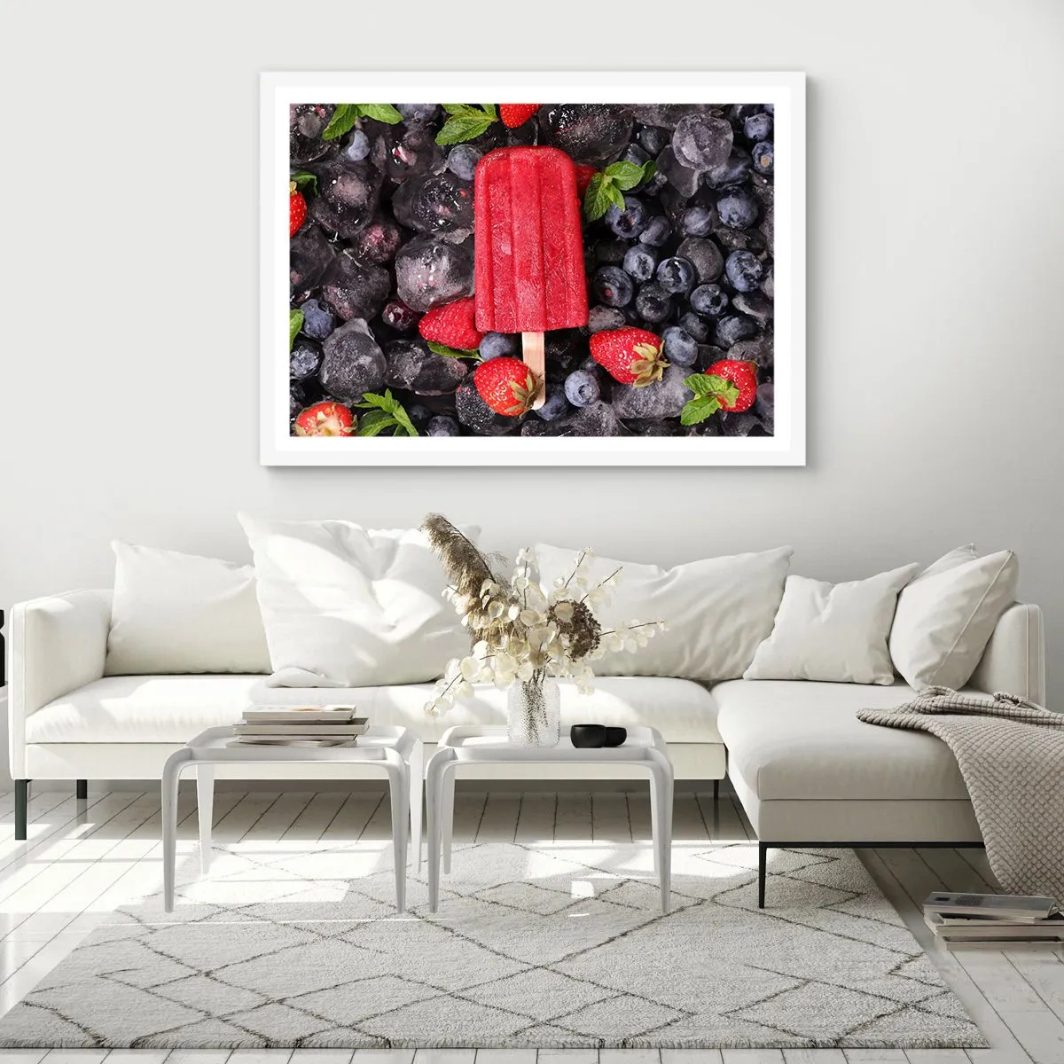 Poszter fekete keretben - A forró nyár íze - 100x70 cm