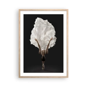 Poszter világos tölgy keretben - Szokatlan sávok - 50x70 cm