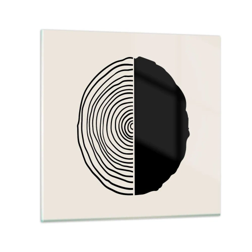 Üveg kép - Fele fele - 60x60 cm