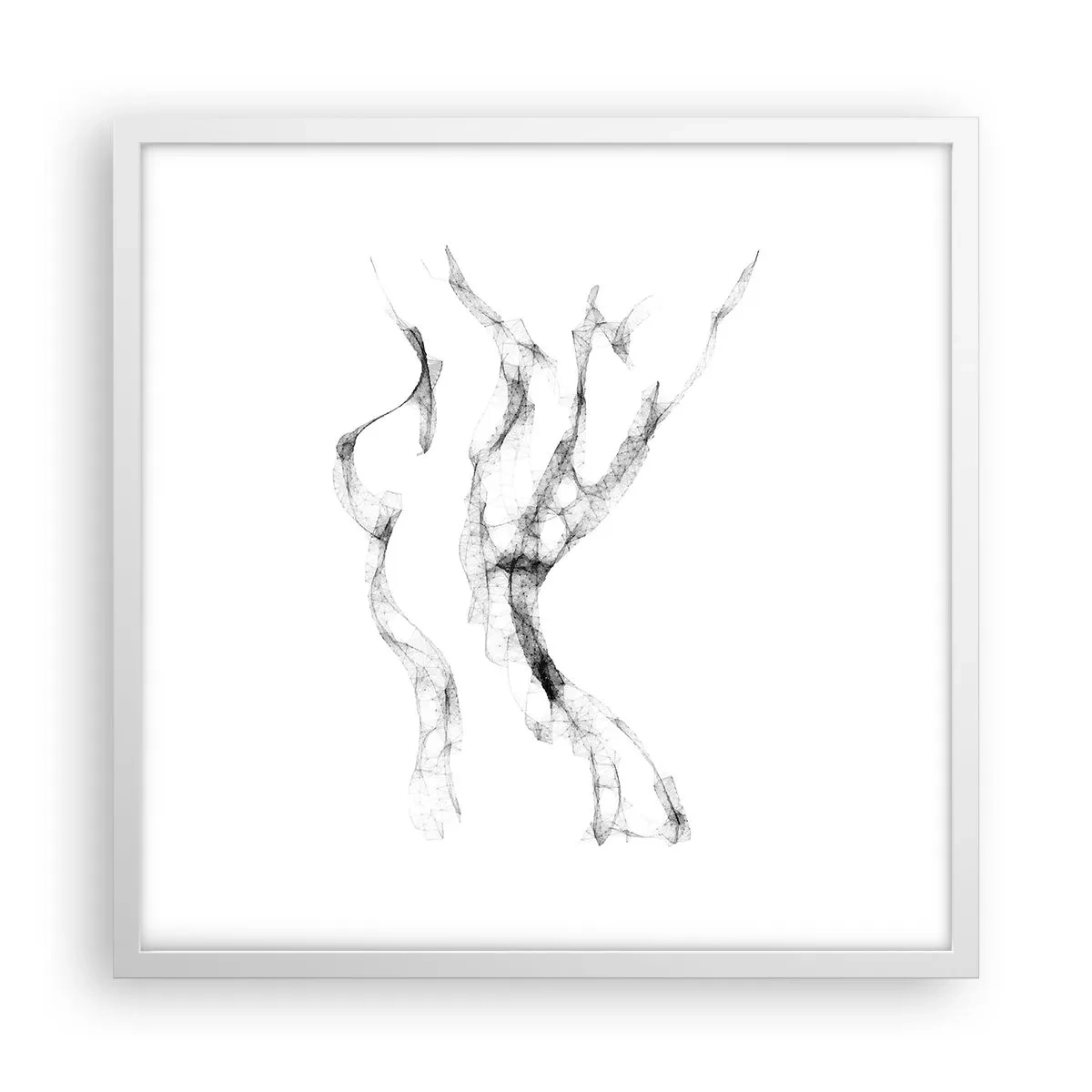 Poszter fekete keretben - Gyönyörű és erős - 50x50 cm