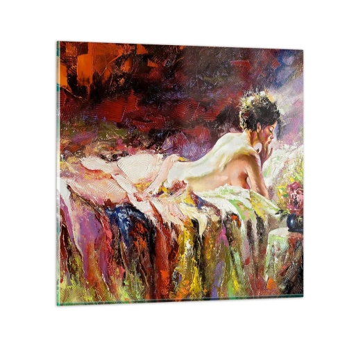 Üveg kép - Töprengő Vénusz - 50x50 cm