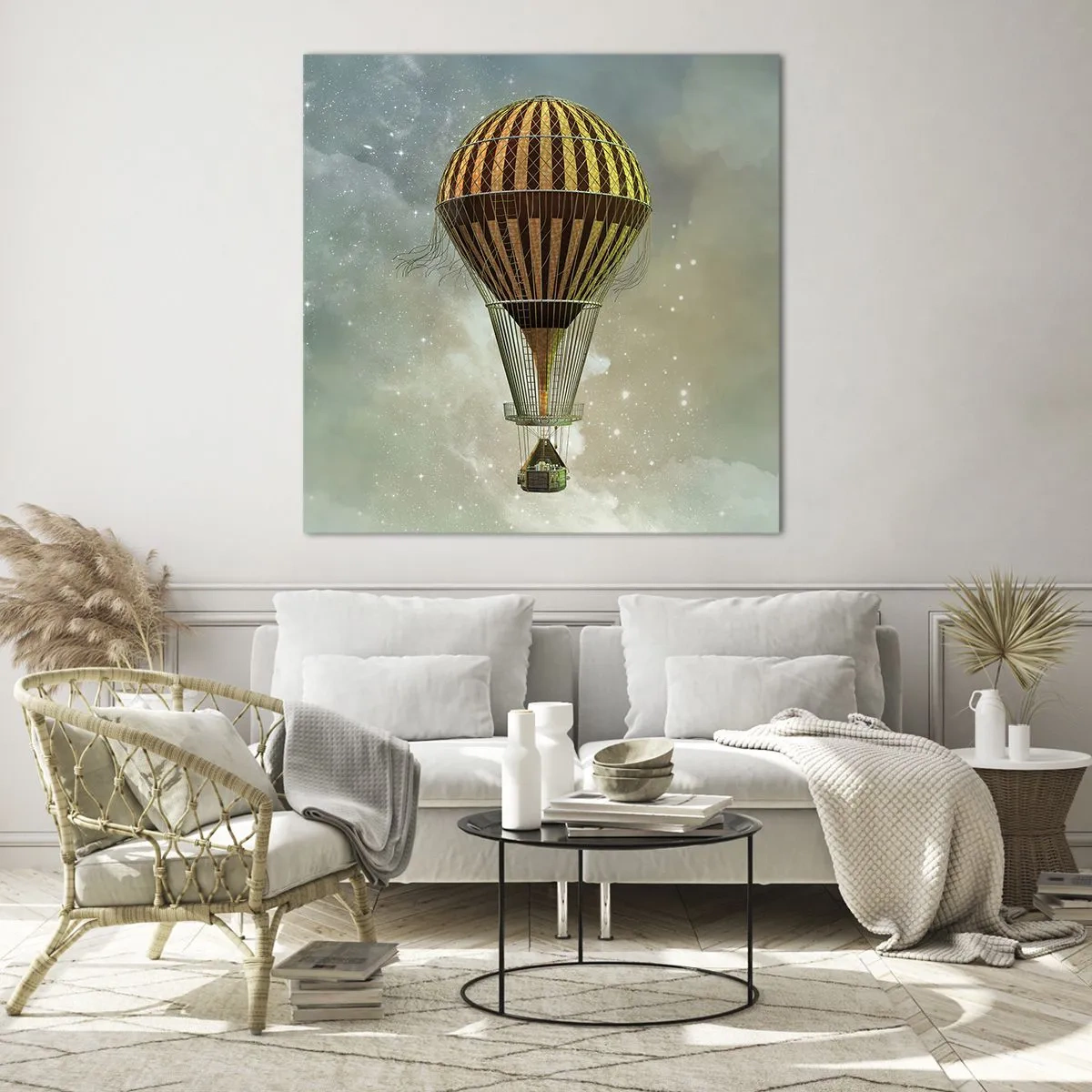 Üveg kép - Úttörő járatok - 70x70 cm